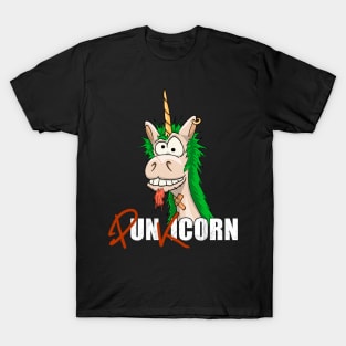 Punkicorn Funny Punk Style Mohawk Unicorn Punkrock T-Shirt